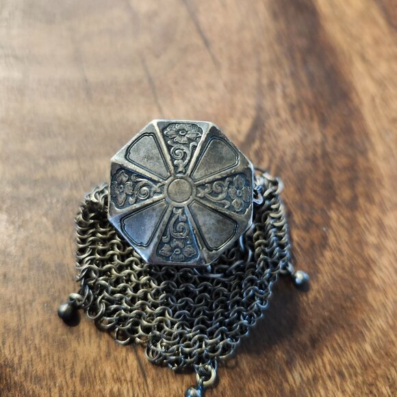 antique metal mesh purse - Picture 2 of 5